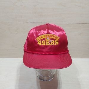 San Fransisco 49ers VERY RARE 80s Nissin ZIP-BACK Nylon Hat!